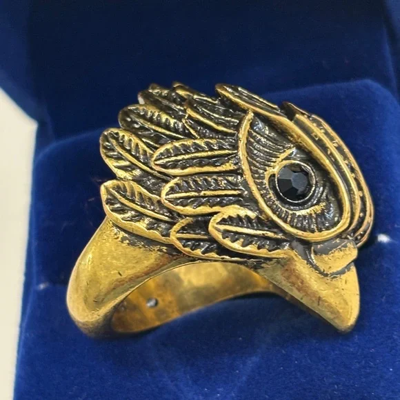 Kurt Geiger Bronze-Toned / Gold-Toned Ring | Women Size 8 - Picture 2 of 7